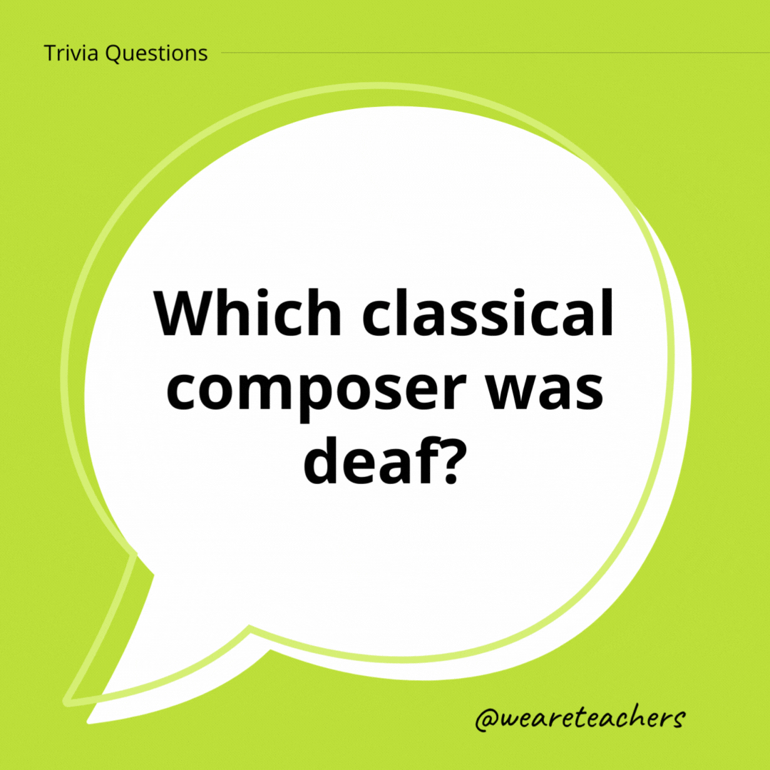 Which classical composer was deaf?