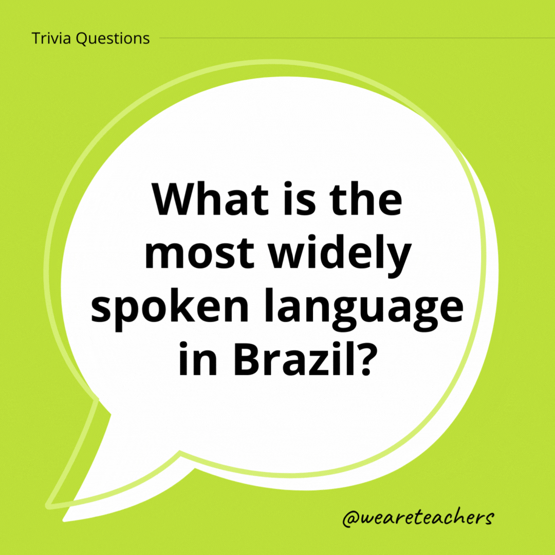 What is the most widely spoken language in Brazil?