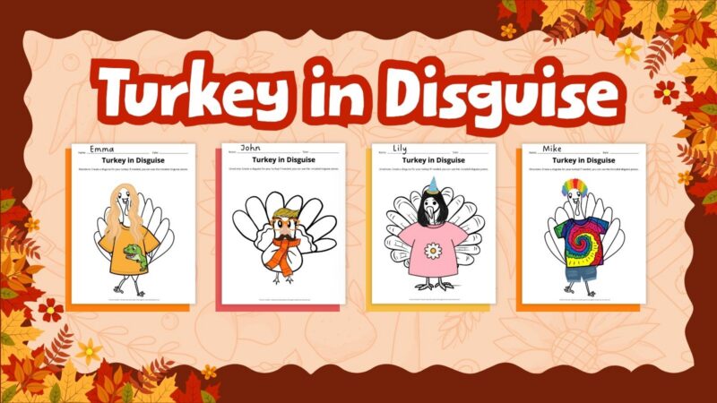 an image of a turkey in disguise mockup