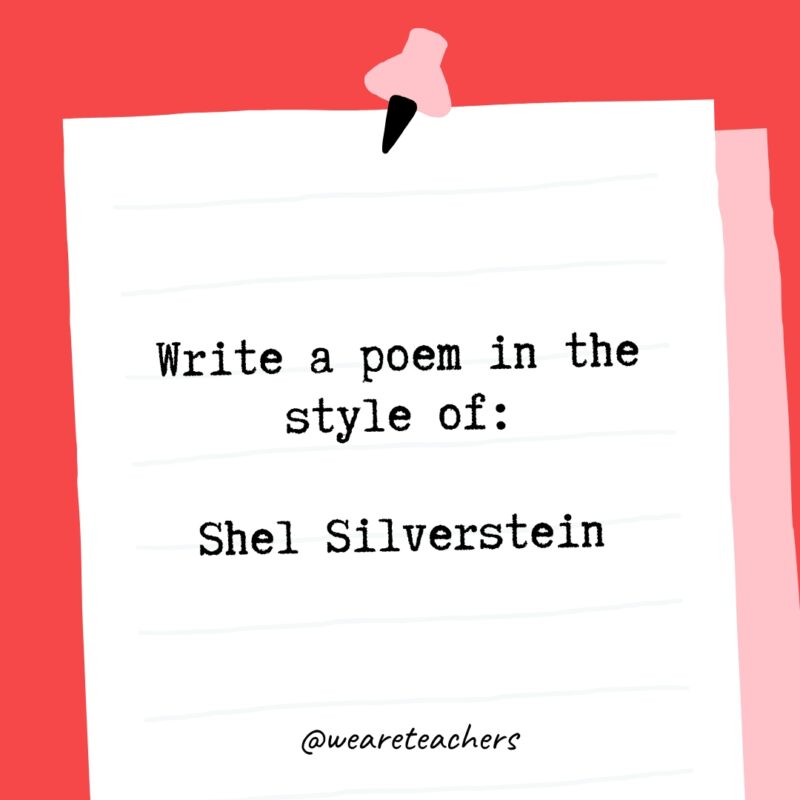 Write a poem in the style of: Shel Silverstein.