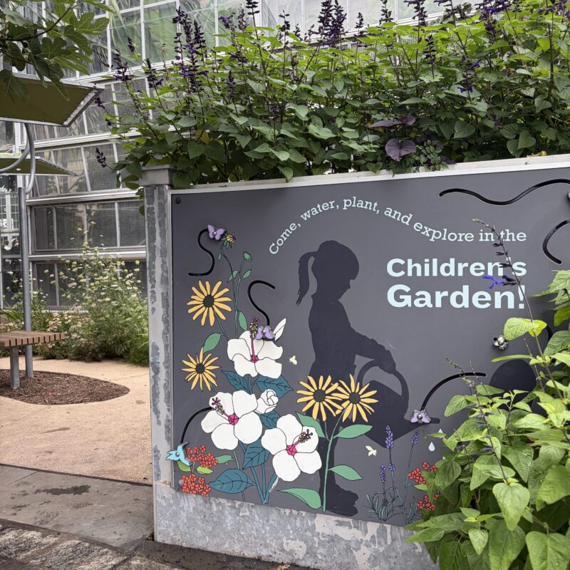 Children's Garden sign at the United States Botanic Garden