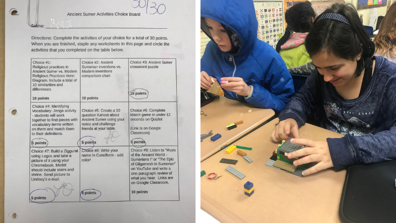 Choice Boards for Learning & Student Engagement