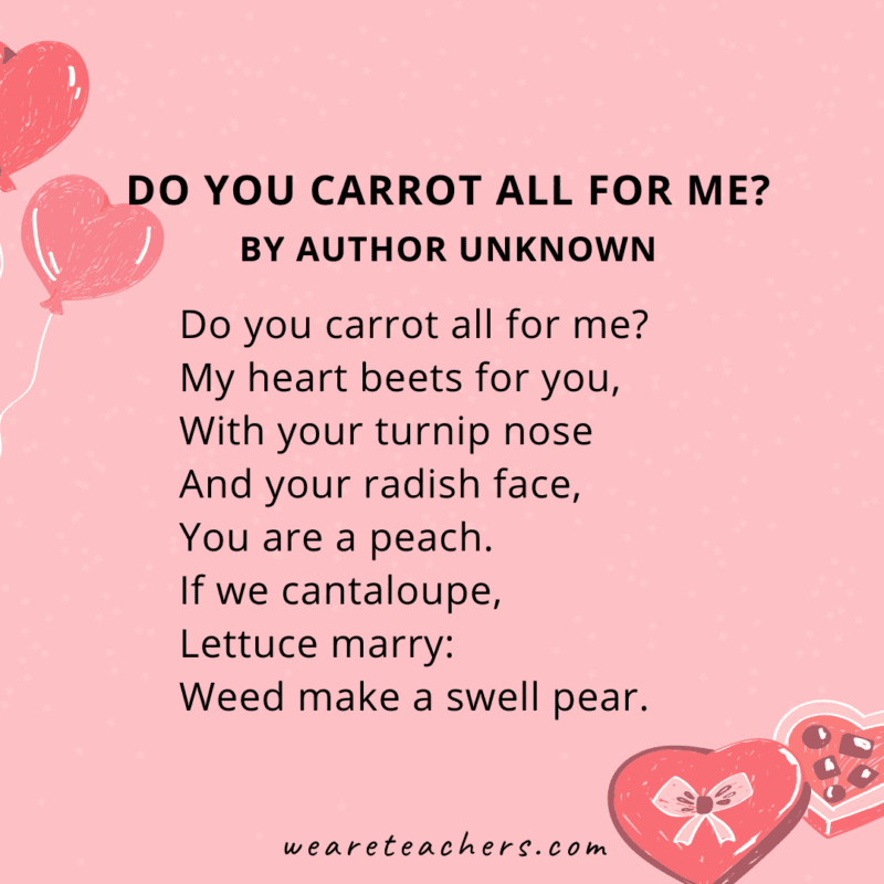 Valentine S Day Poems For Kids Of All