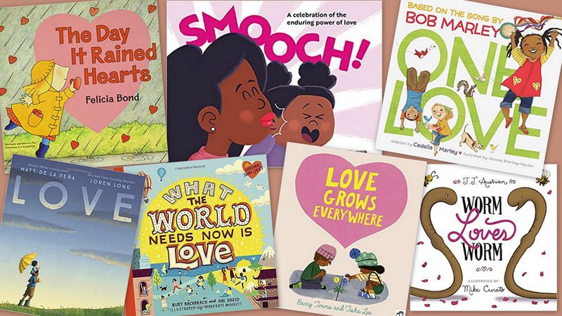 Collage of Valentine's Day Books for Kids