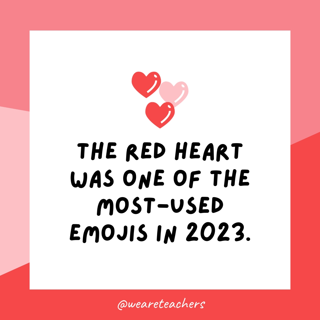 लाल दिल 2023 में सबसे अधिक इस्तेमाल की जाने वाली इमोजी में से एक थी। 