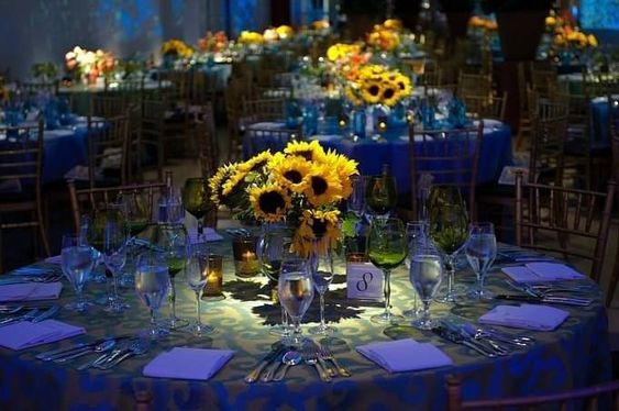 Starry Night themed table