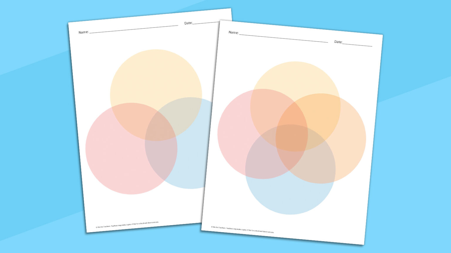 Free Venn Diagram Template Bundle