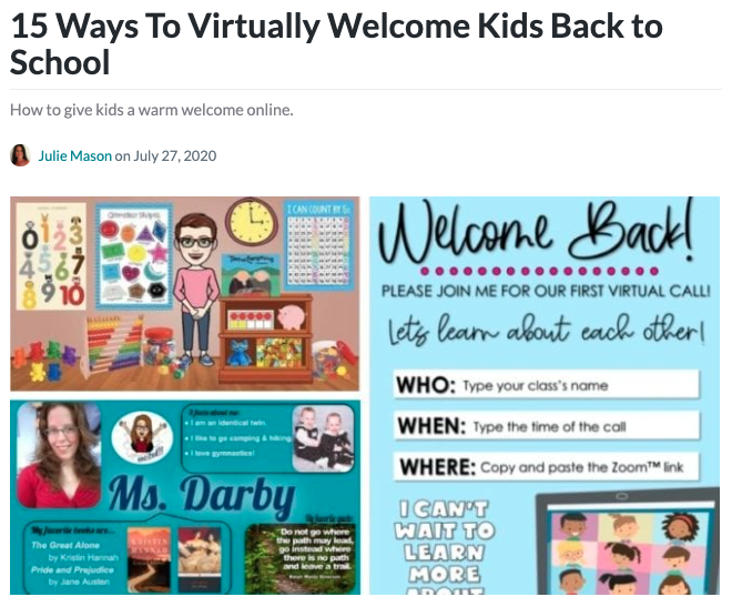 Welcome kids virtually header -- top 2020 stories