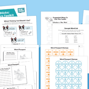 Images from the vocabulary activities bundle.
