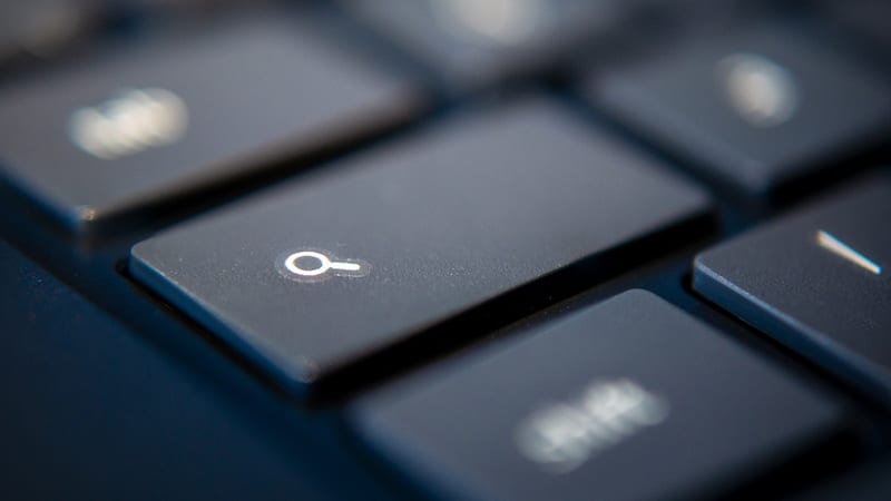 Search key on laptop