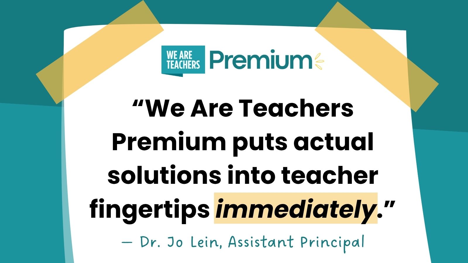 an image of a teacher quotes describing the We Are Teachers Premium membership