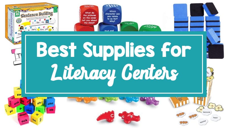 School Supplies Writing Center - Literacy Stations