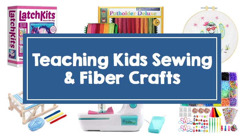 Sewing crafts for kids. Kids learn to sew. Learn to sew at home