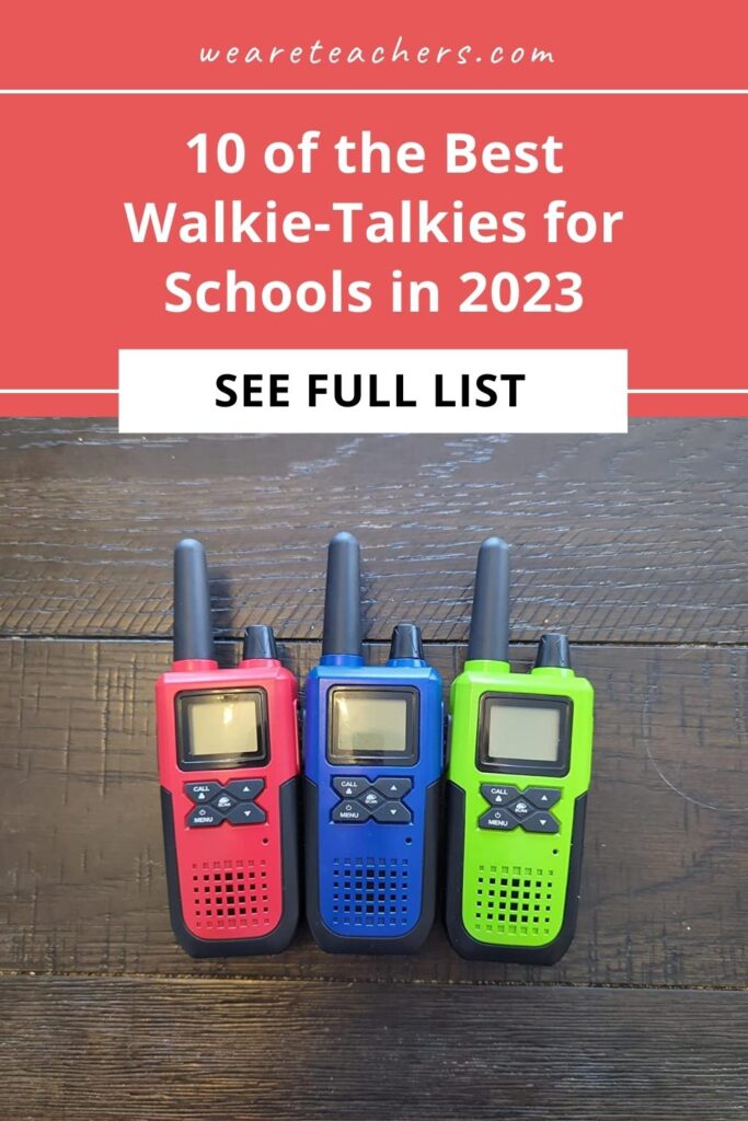 Walkie-talkies are so much more than a toy. The best walkie-talkies can be used by school staff to communicate. Check out our favorites!