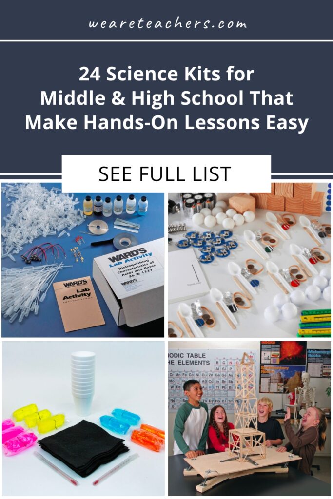 These hands-on science kits for middle and high school take out the tough prep work! Make hands-on learning easier with these options.