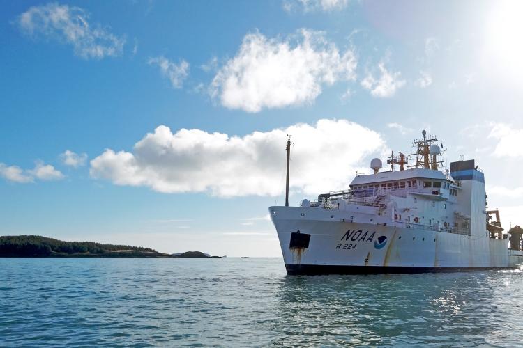 NOAA ship at sea