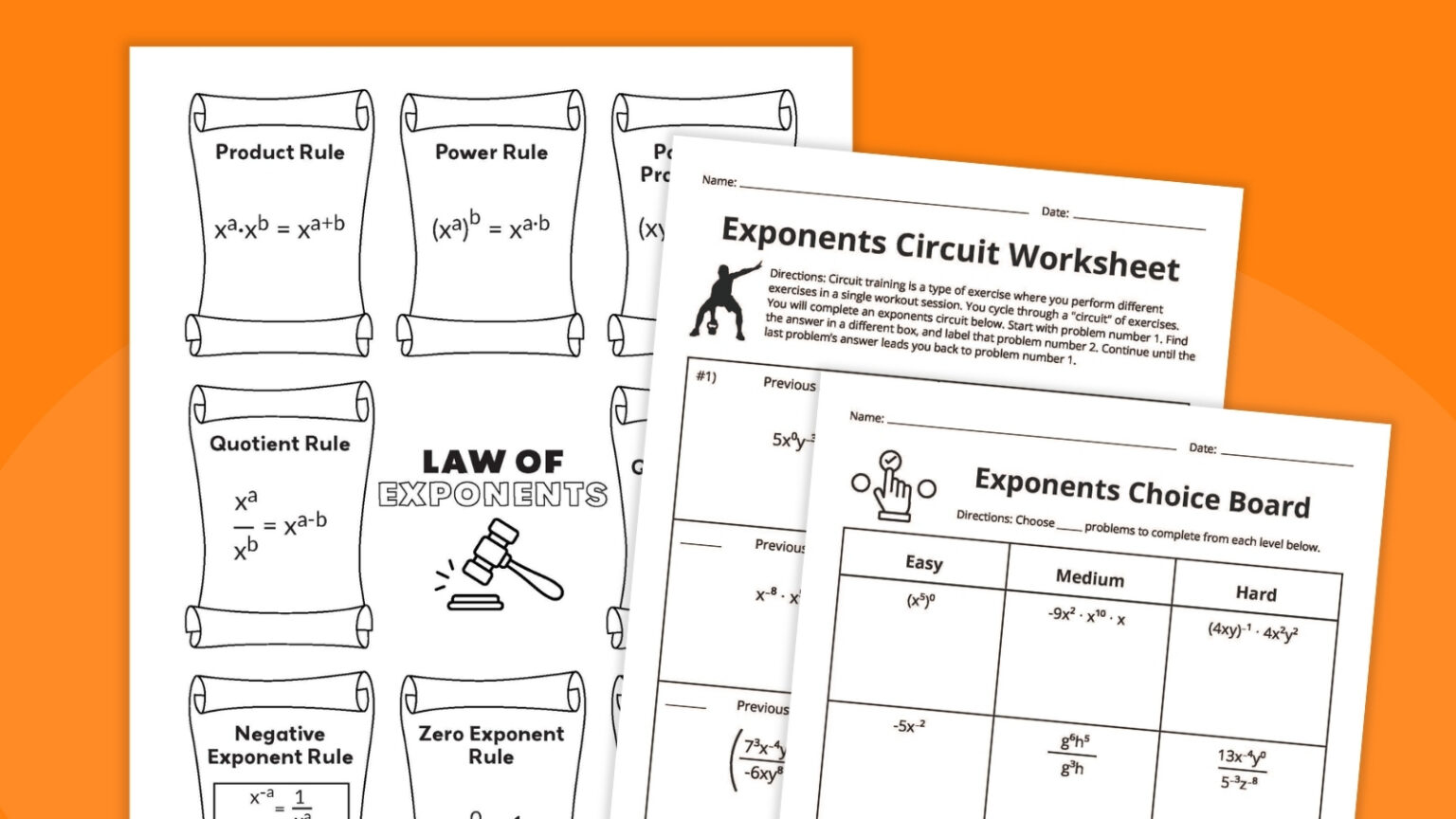 Free Printable Exponents Worksheet Bundle - We Are Teachers