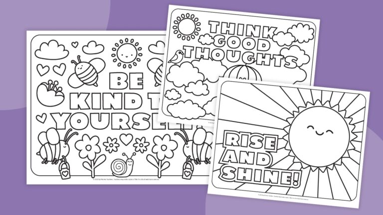 Samples of inspirational coloring pages