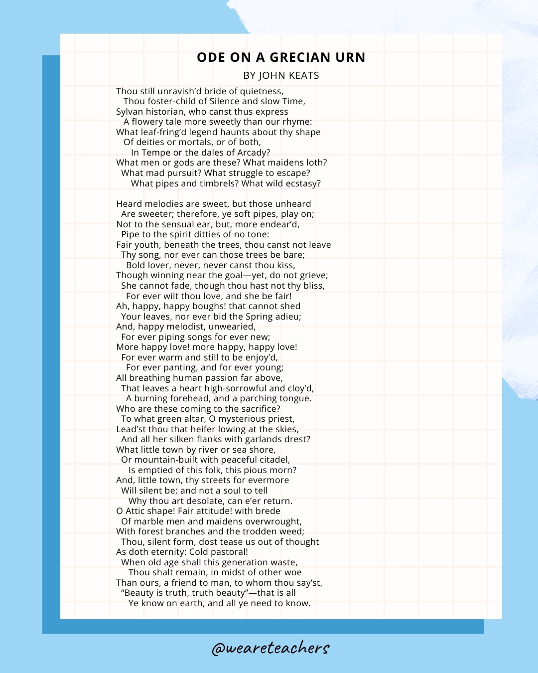 Ode on a Grecian Urn by John Keats