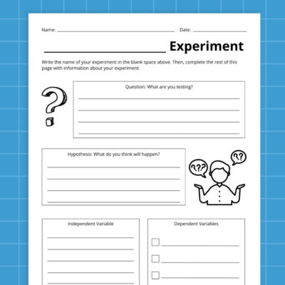 Household Experiments Worksheet.pdf Free Printable Science Experiment Recording Worksheet