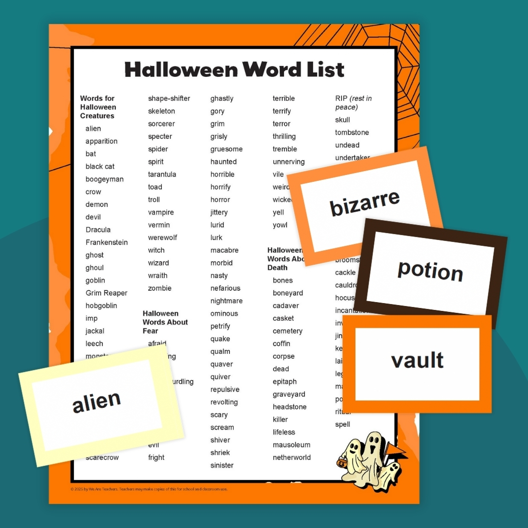 Get your free Halloween word printables! Get your free Halloween word printables!