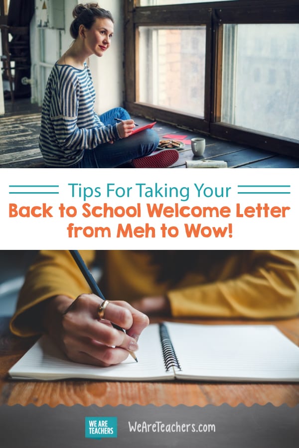 Tips For Taking Your Back to School Welcome Letter from Meh to Wow!