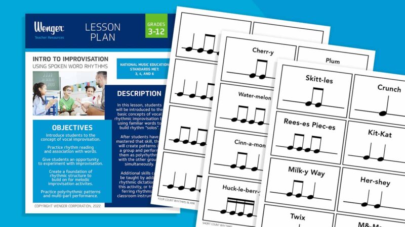 Image of music teacher lesson plans