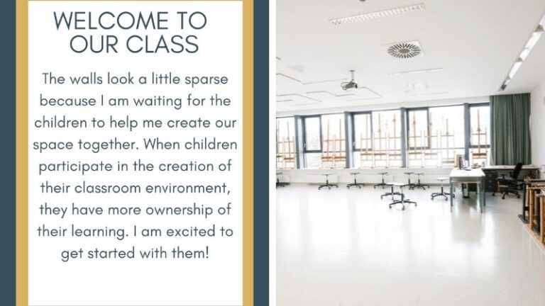 Why I Start With an Empty Classroom Every Year