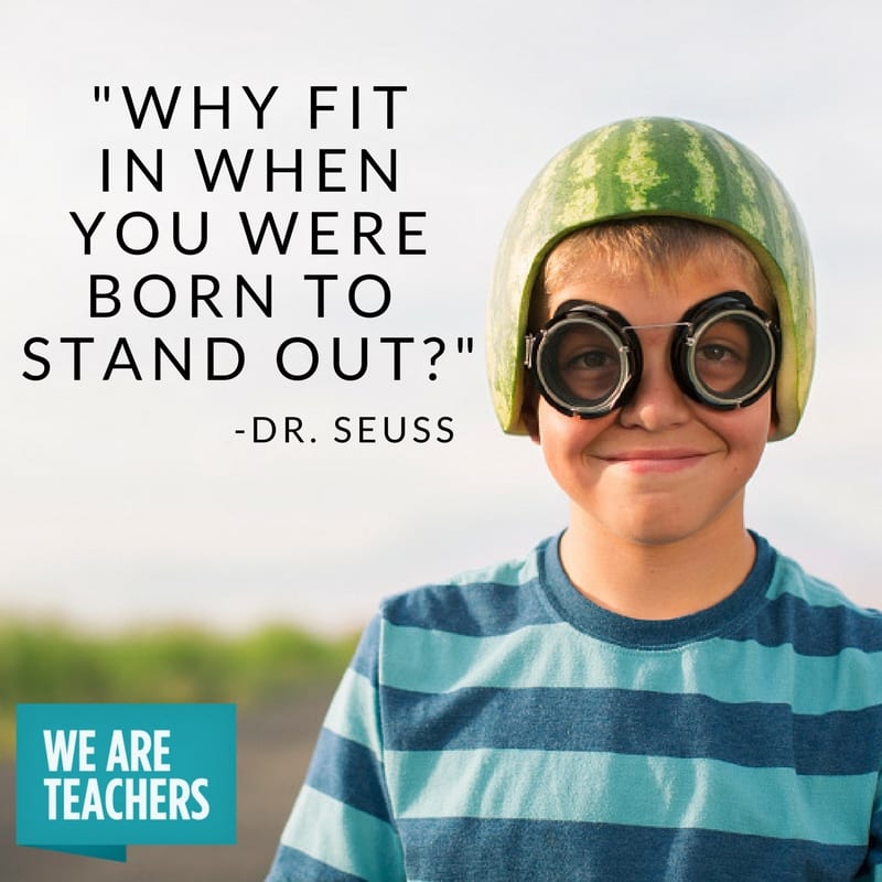 Why Fit In Dr. Seuss Quote