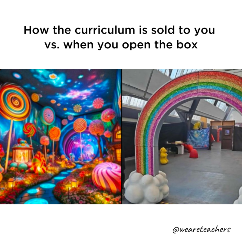 Willy Wonka curriculum funny school meme