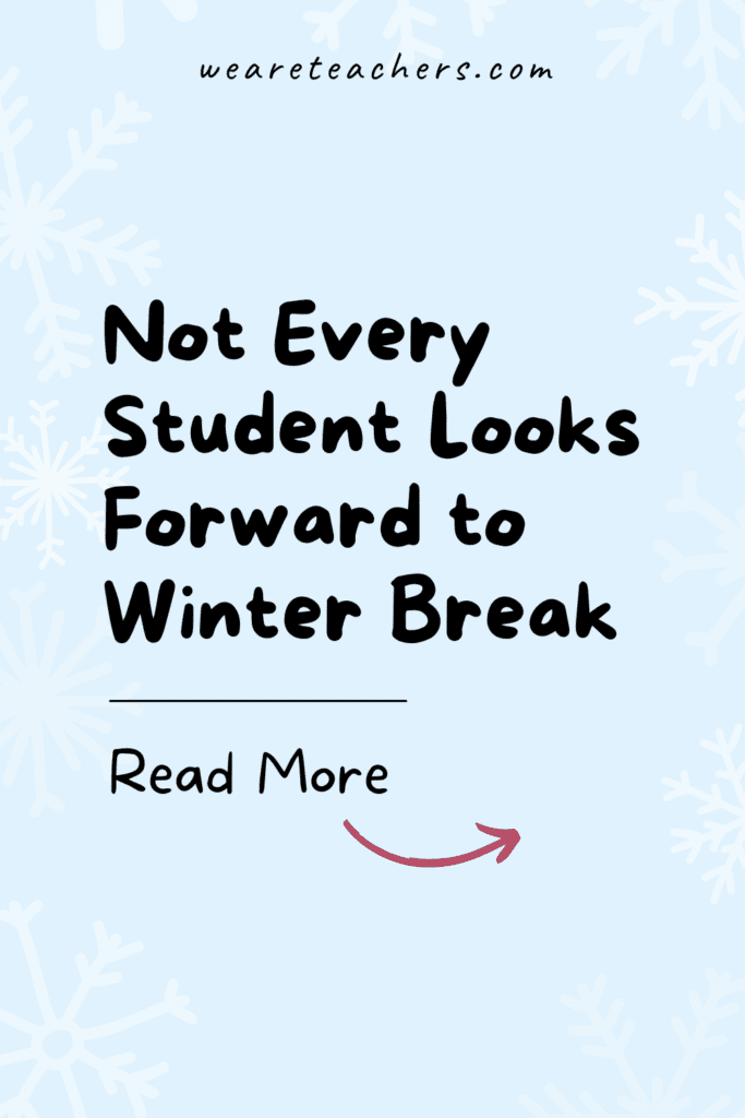 Not Every Student Looks Forward to Winter Break