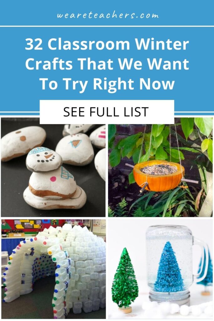 Brr, it's cold out there! Sounds like a perfect time to get creative! Try one (or more!) of these easy classroom winter crafts.