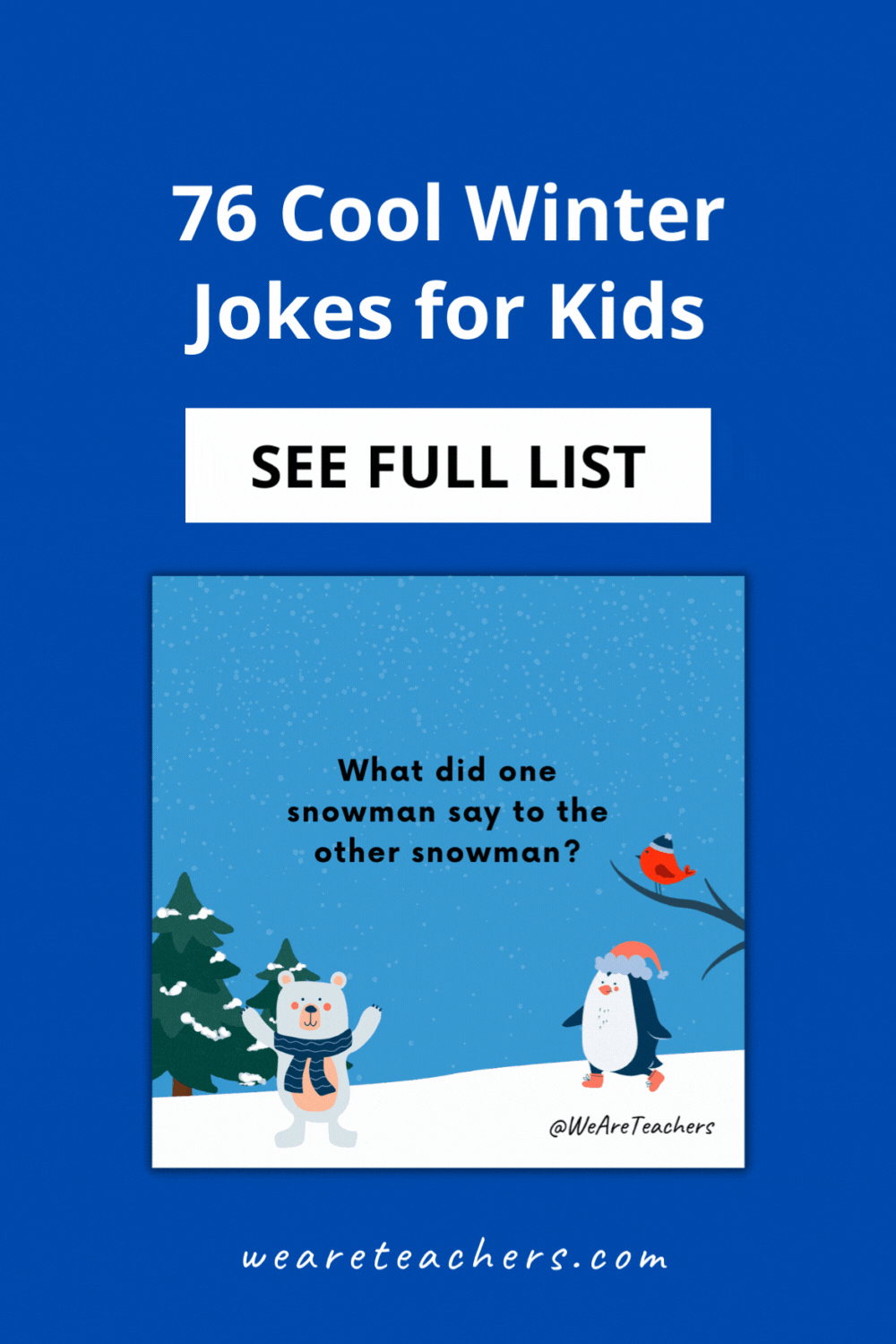 We could all use a good laugh this winter! Share some of these funny winter jokes for kids with your students.