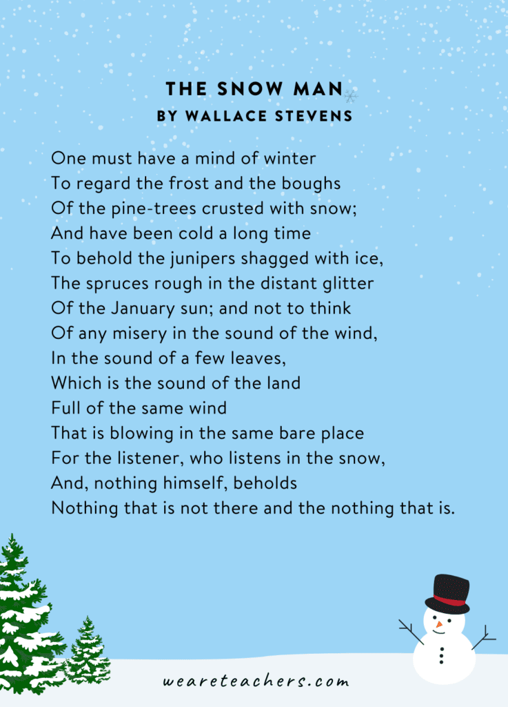 Winter Poems for Kids and Students of All Reading Levels
