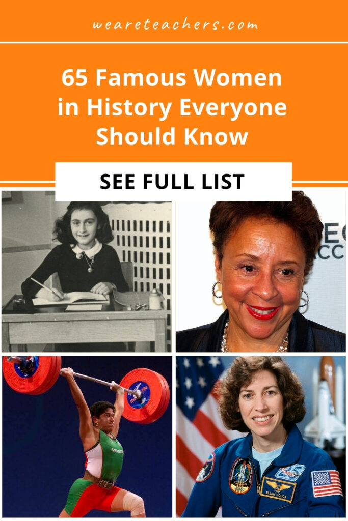 This list of famous women in history is perfect for sharing with students in the classroom when you need some inspiration!