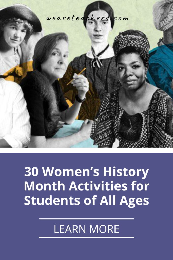 It's time to celebrate game-changing women with these hands-on Women's History Month activities for your classroom.