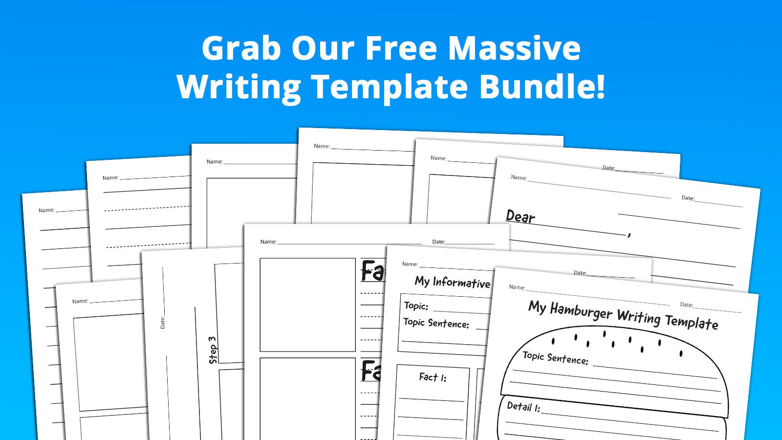 Grab our free massive writing template bundle!