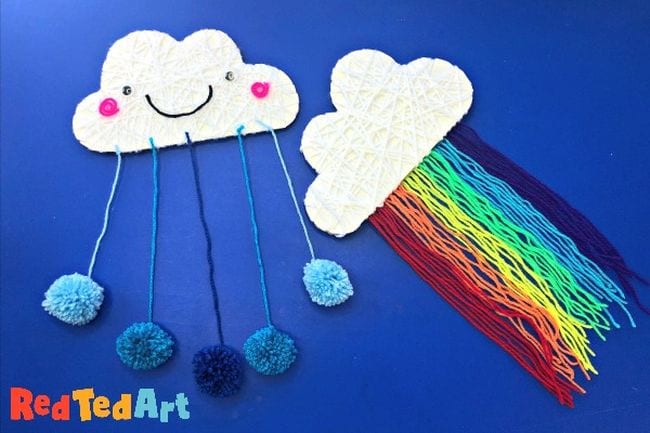 Almost Unschoolers: Scrap Yarn Art for Children