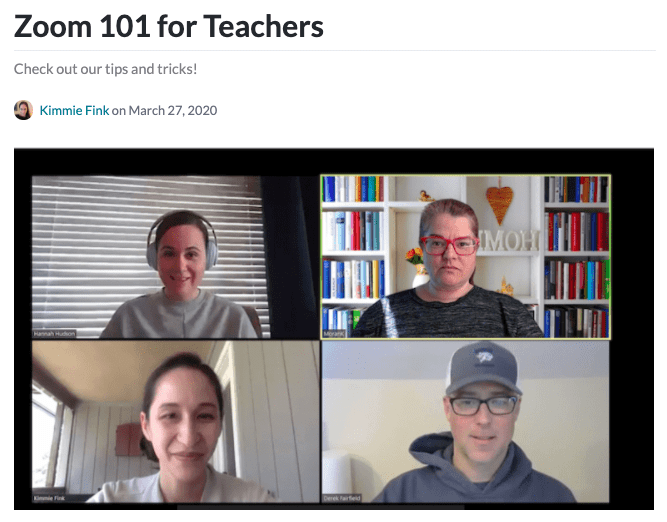 Zoom 101 for teachers header -- top 2020 stories