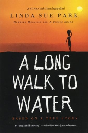A Long Walk to Water book cover - middle school books 