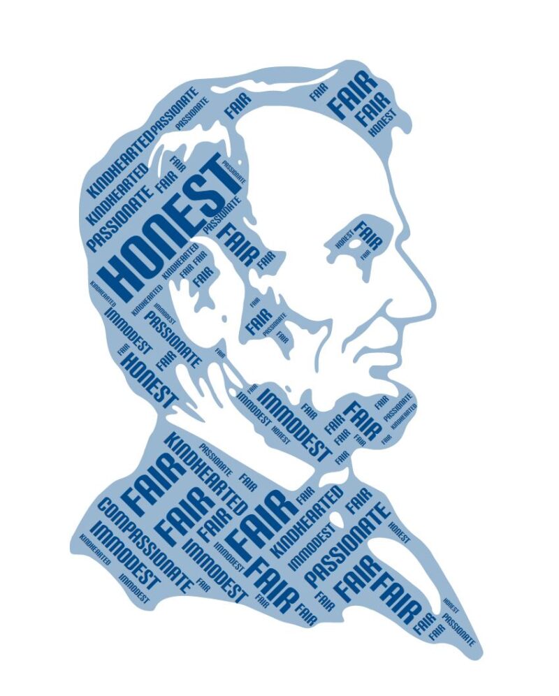 Blue Abraham Lincoln free word cloud generators for teachers