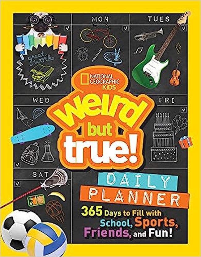 National Geographic Weird-But-True Daily Planner for kids