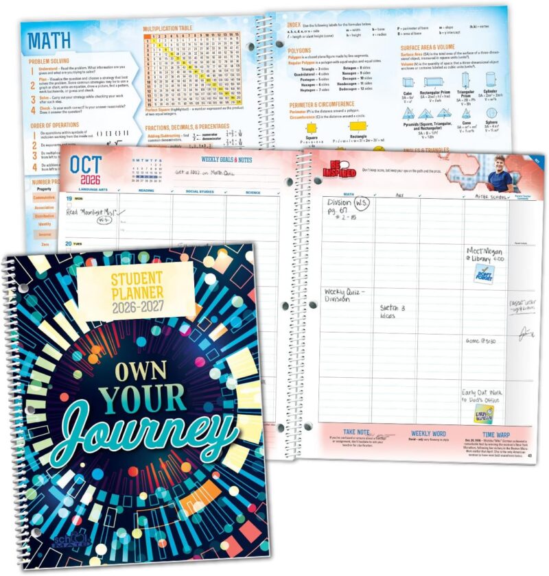 11 Best Academic Planners for Students in 2023 (Paper and Online Options!) School Mate Middle School Planner