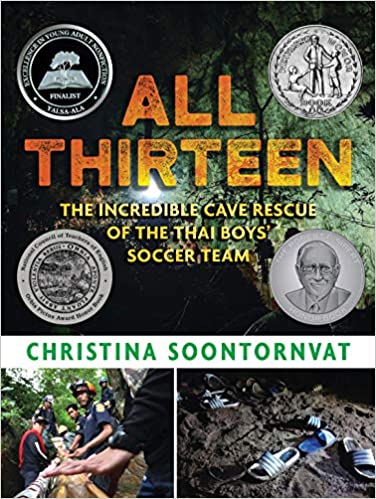 book cover for All Thirteen: The Incredible Cave Rescue of the Thai Boys Soccer Team