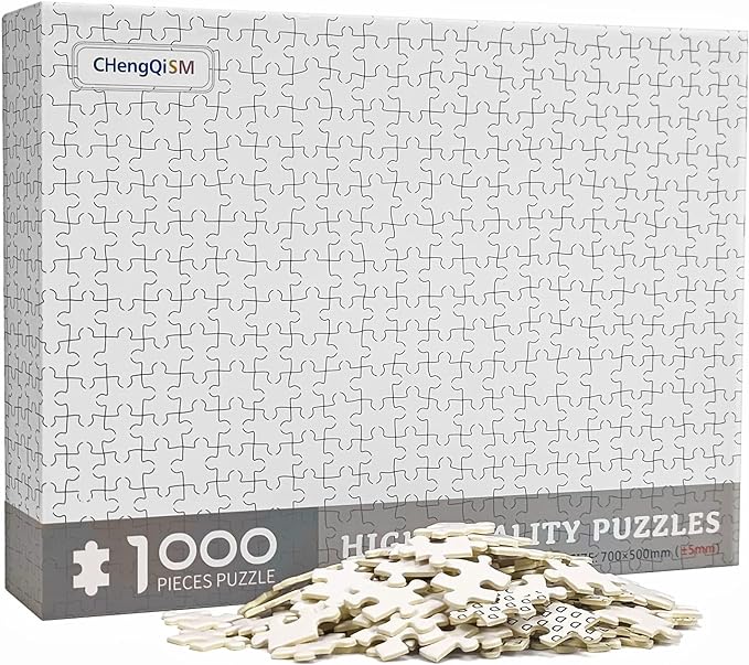 all white puzzle 1000 pieces