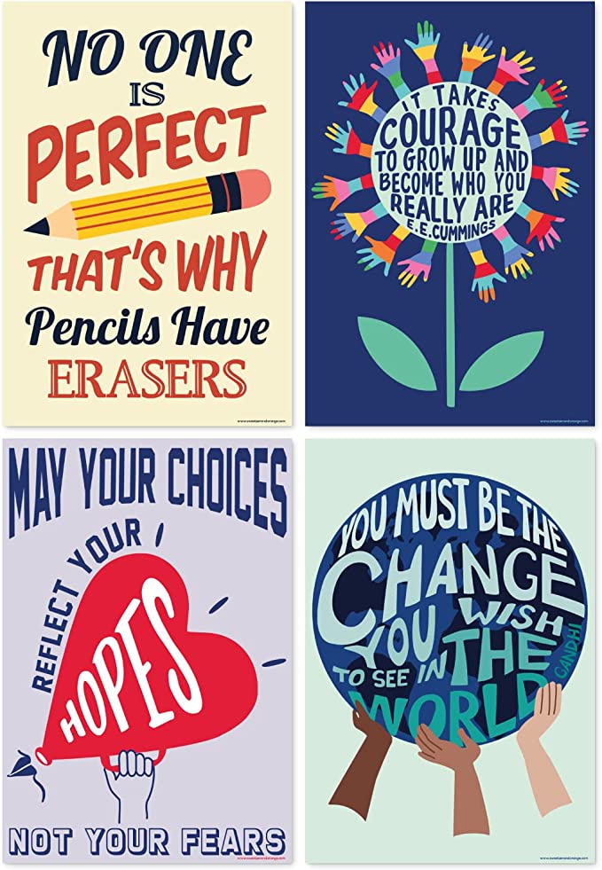 Inspiring classroom posters