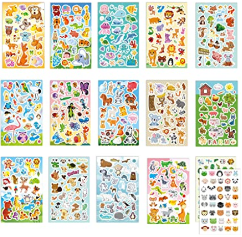 20 Free or Inexpensive Surprises You Can Send Students in the Mail Animal stickers