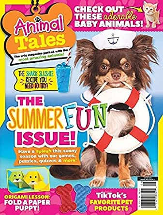 Sample issue of Animal Tales magazine as an example of best magazines for kids