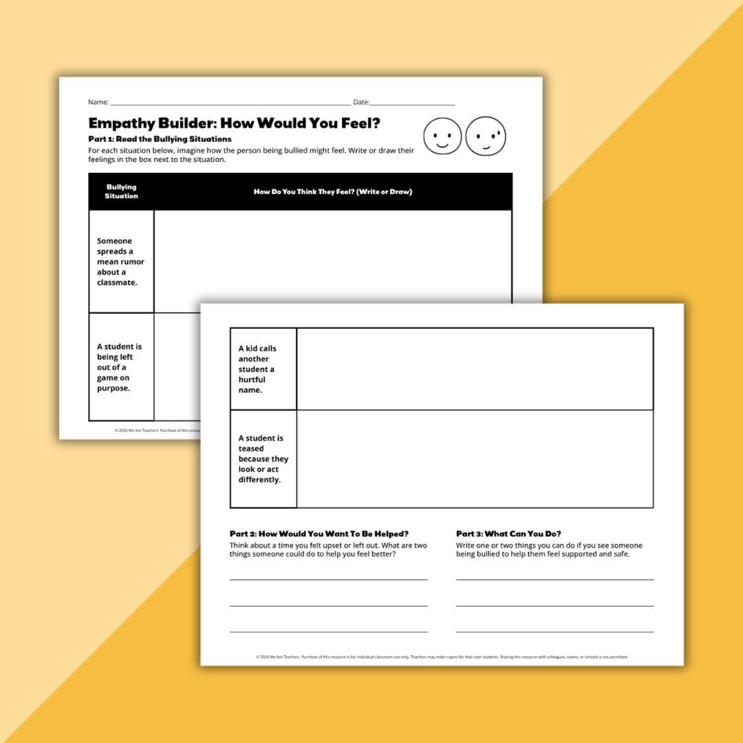 Bullying prevention activities bundle worksheets and printables for elementary classrooms