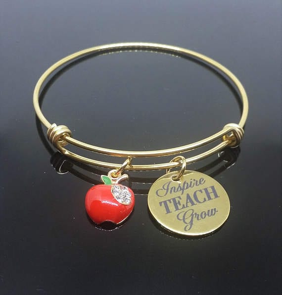 teacher jewelry-apple bracelet
